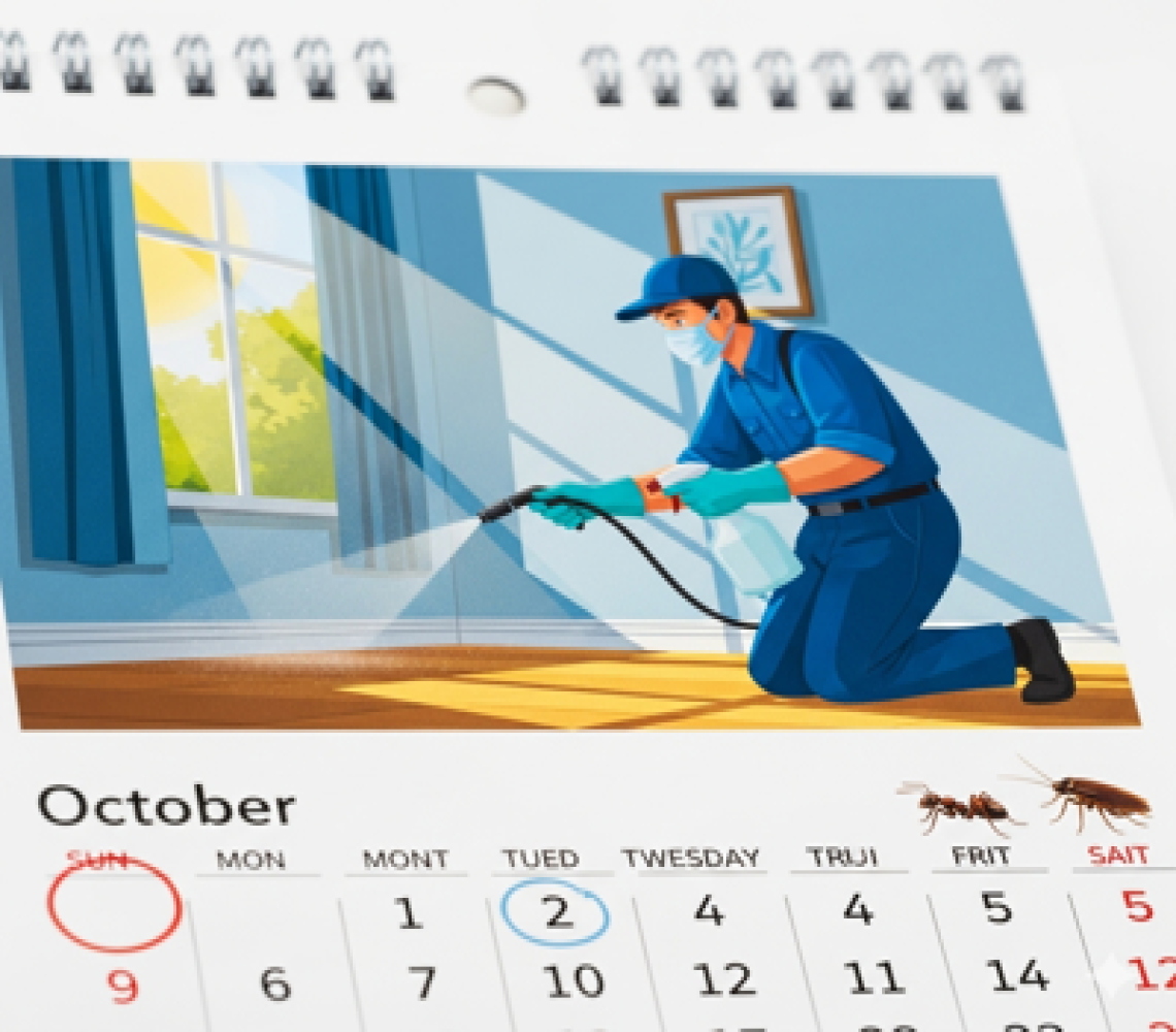 ¿Cuál es la frecuencia de los servicios de las fumigaciones en consorcios?